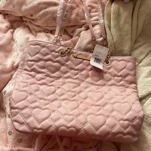 Betsey Johnson Blush Pink Big Handbag